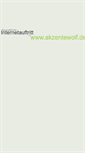 Mobile Screenshot of akzentewolf.de
