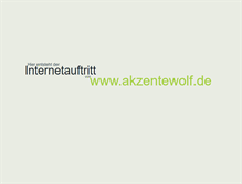 Tablet Screenshot of akzentewolf.de